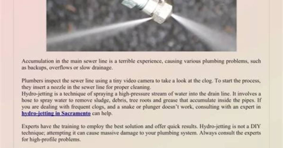 How Does a Jetter Work?