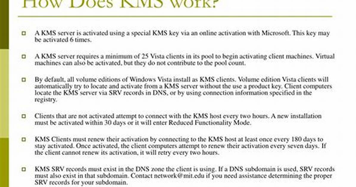 How Does a Kms Work