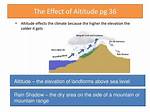 How Does Altitude Affect Climate