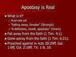 How Does Apostasy Work?