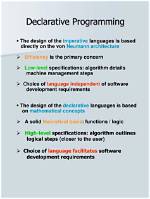 How Does Declarative Programming Work?
