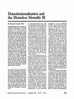 How Does Deinstitutionalization Affect Homelessness?