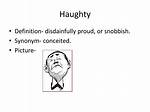 How Does Haughty Mean?