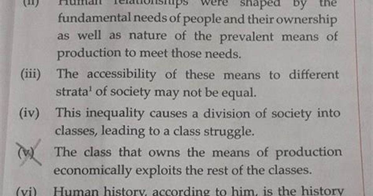 How Does Marx Define Class