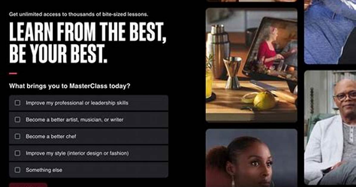 How Does Masterclass Work