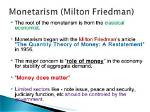 How Does Monetarism Work?