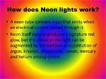 How Does Neon Glow