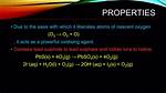 How Does O3 React with Lead Sulphide?