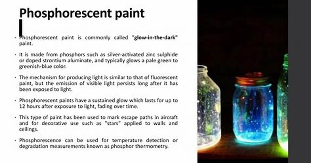 How Does Phosphorescent Paint Work?