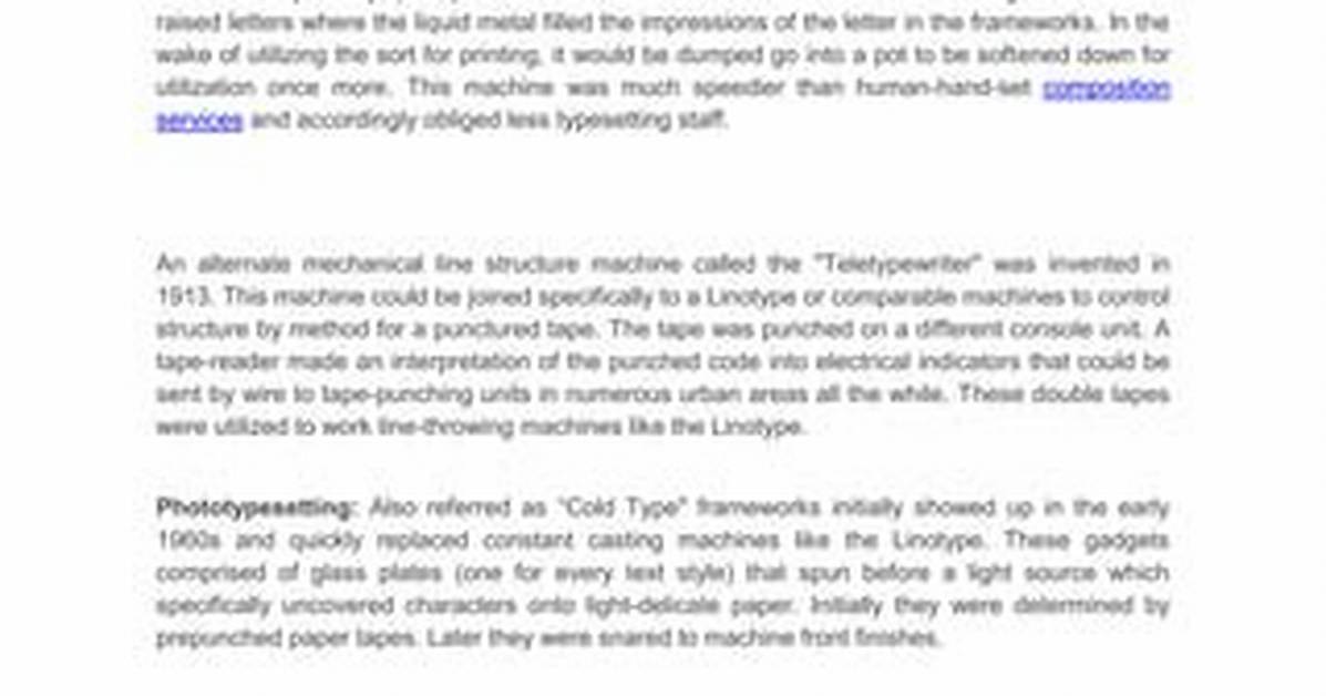 How Does Phototypesetting Work?