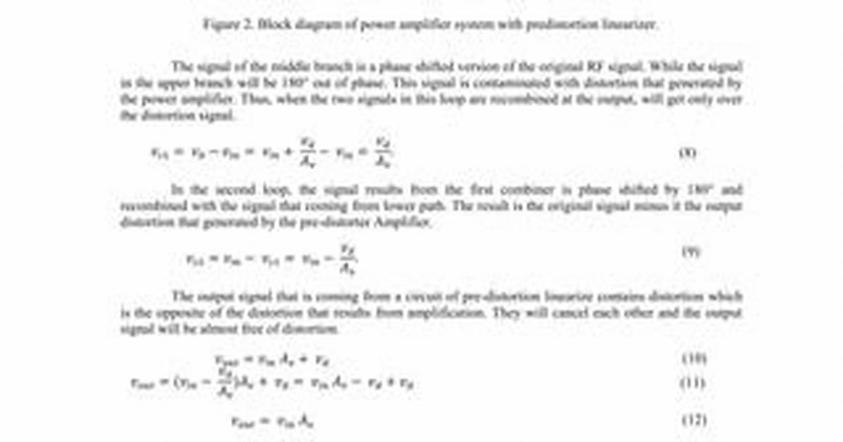 How Does Predistortion Work?