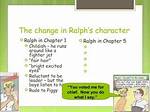 How Does Ralph Assert His Chieftainship?