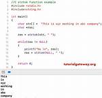 How Does Strtok() Split the String into Tokens in C?
