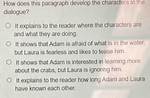 How Does This Paragraph Develop the Characters in the Dialogue