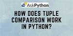 How Does Tuple Comparison Work in Python?