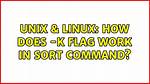 How Does Unix Sort Work?