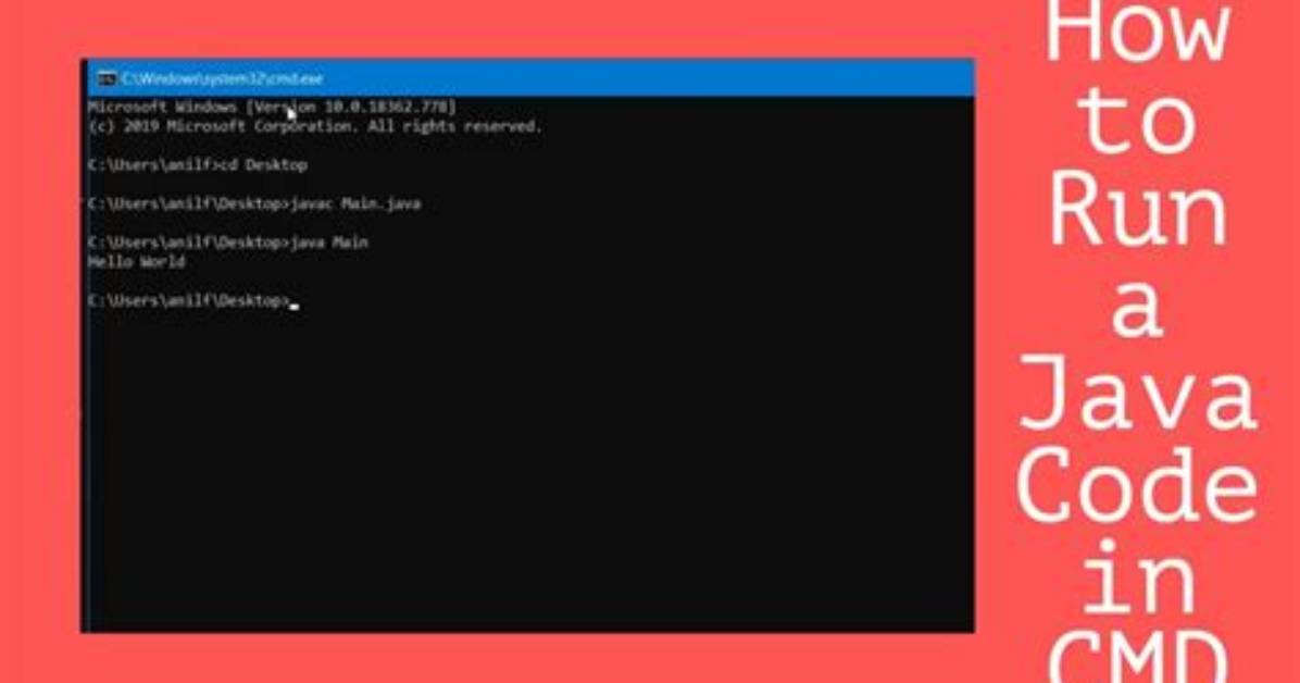How Execute Java Program in Cmd?