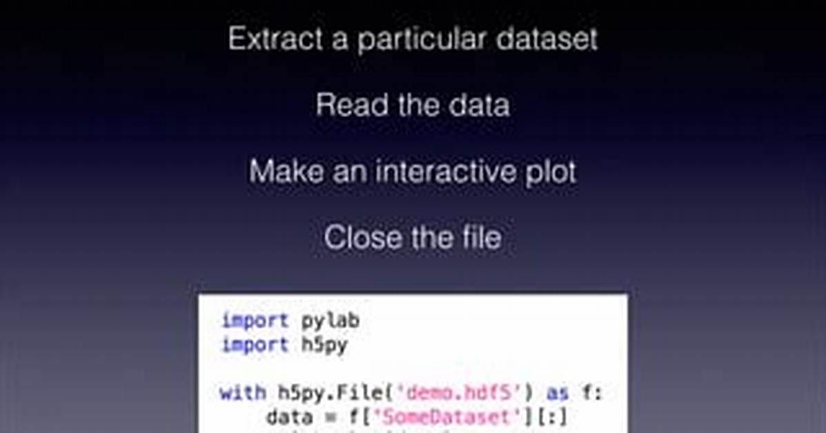 How Extract Data from Hdf5 in Python?
