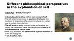 How Gilbert Ryle Define Self?