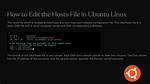 How Hosts File Linux?