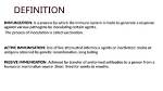 How Immunisation Is Achieved?