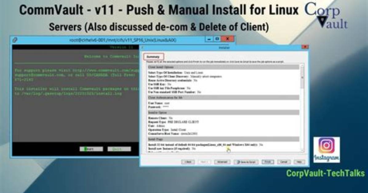 How Install Commvault Linux?