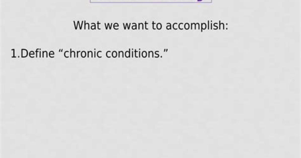 How Is Chronicity Defined?
