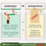 How Is Expedient Defined?