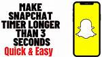 How Long Does the Timer on Snapchat Stay for?