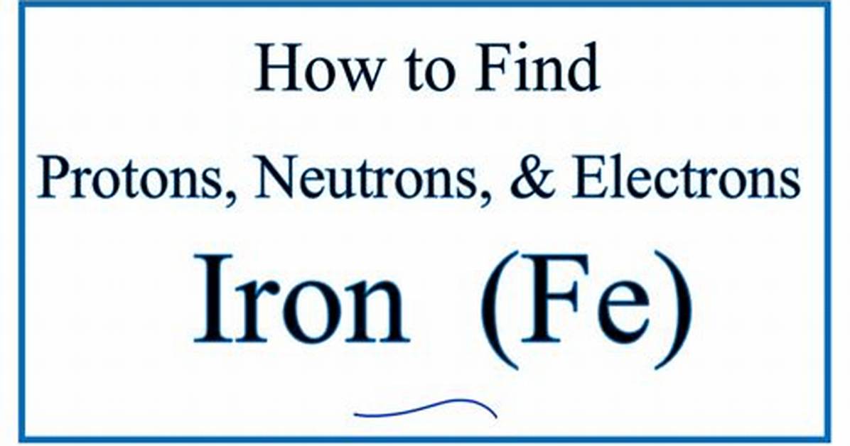 How Many Protons Does Fe Have