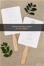 How Many Wedding Programs Do I Need