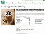 How Much Calories Is in a Java Chip Frappuccino?