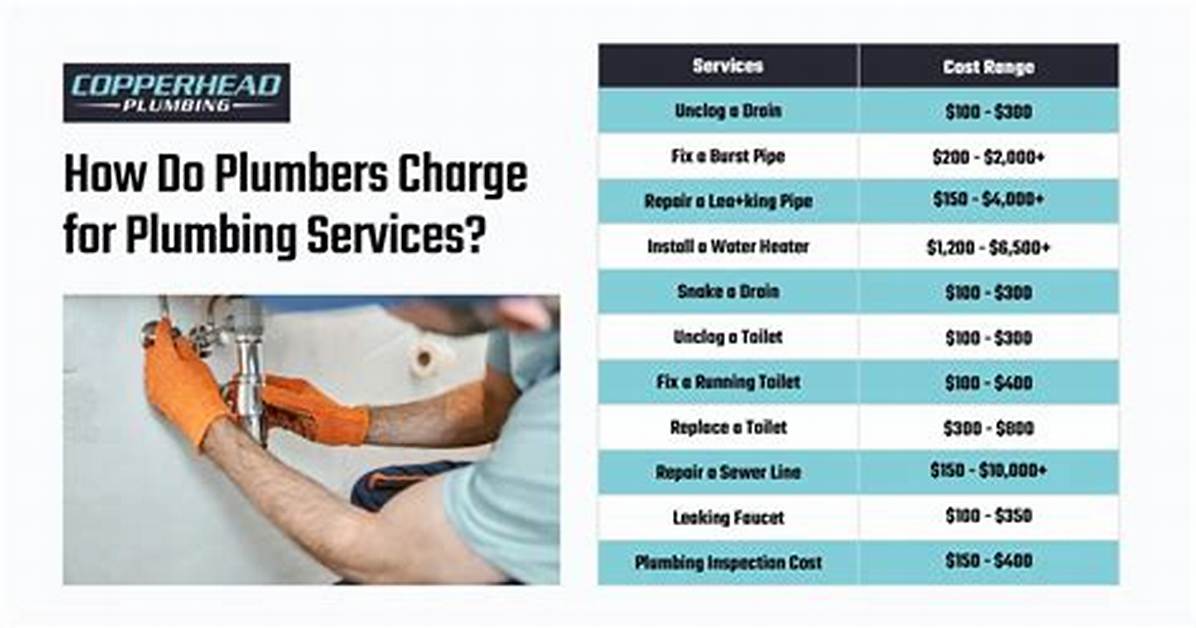 How Much Do Plumbers Charge