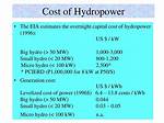 How Much Does Hydropower Cost?