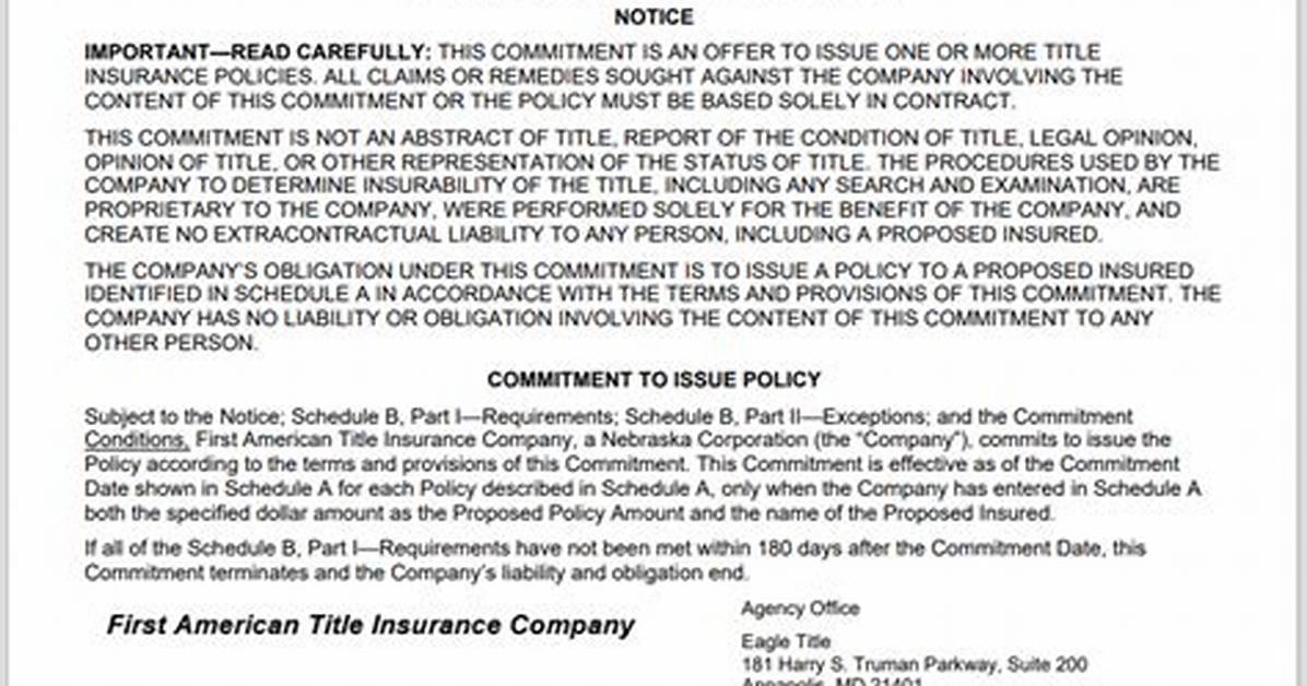How Much Does Title Commitment Cost