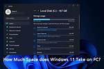 How Much Space Does Windows 10 Updates Take?