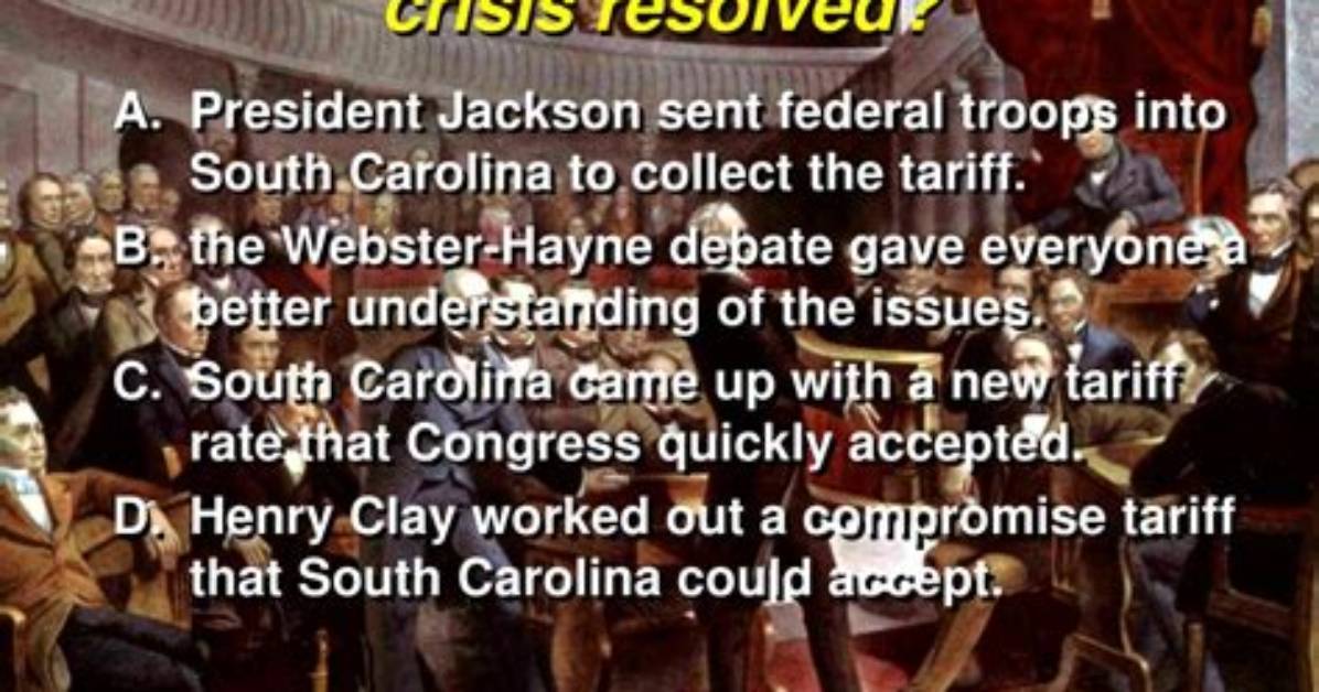 How Nullification Crisis Resolved?