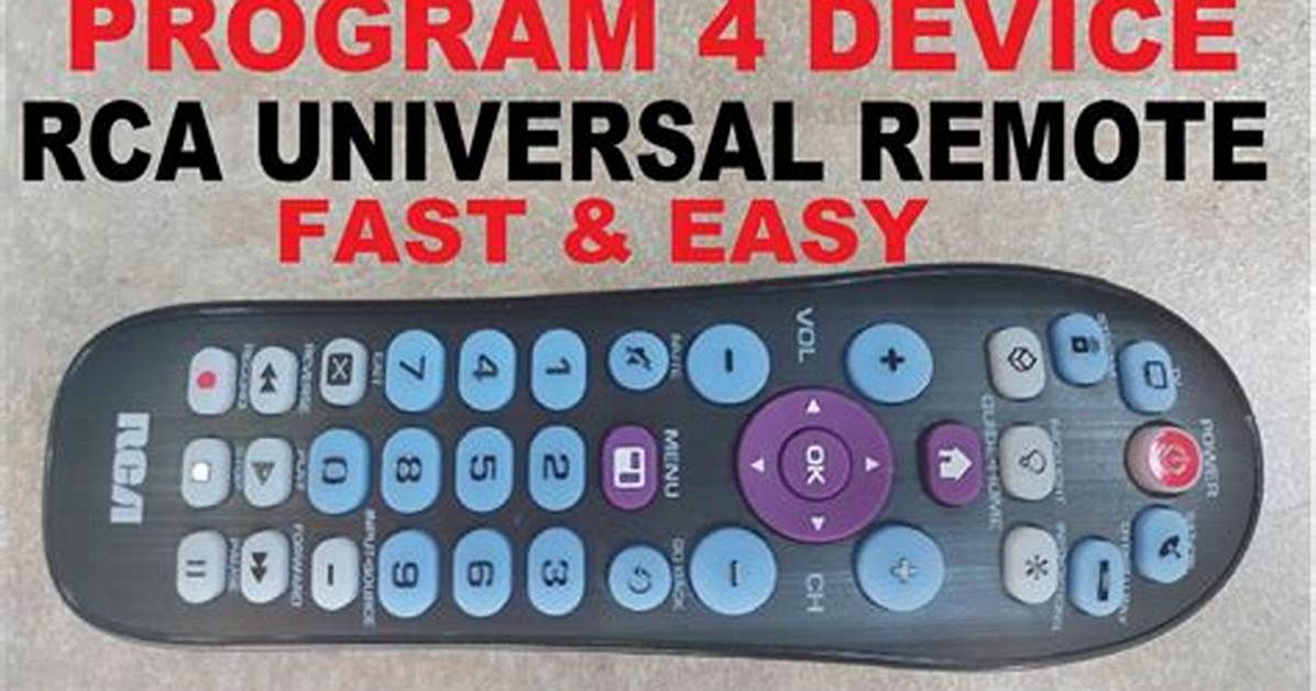 How Program Rca Universal Remote?