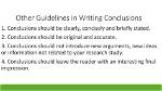 How Should Conclusions Be Stated?