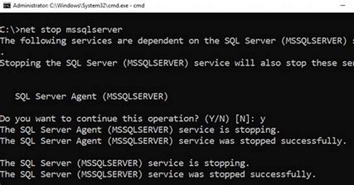 How Stop Sql Server Linux?
