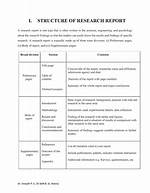 How Structure a Report?