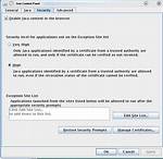 How to Add Java Exception Site List for All Users
