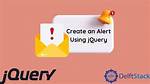 How to Alert Using jQuery