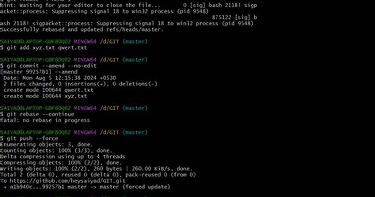 How to Amend a Commit Without Changing Commit Message (Reusing the Previous One)?