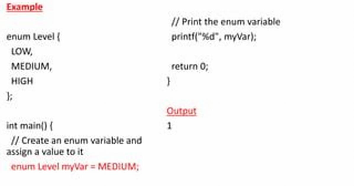 How to Assign Enum to Variable