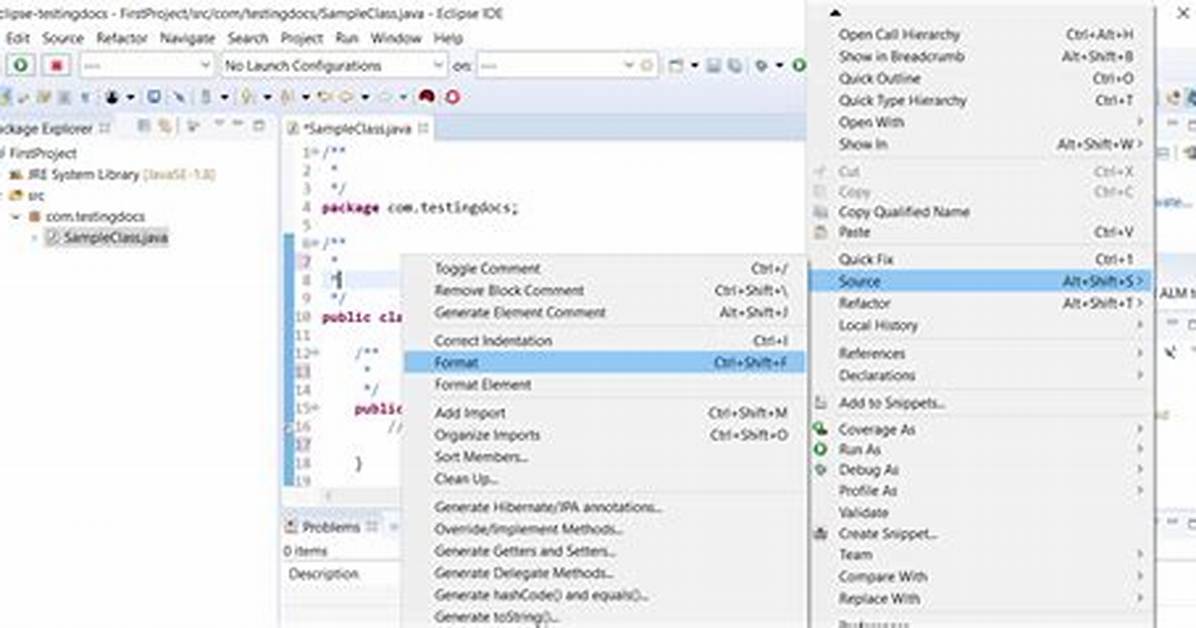 How to Auto-Format Code in Eclipse?