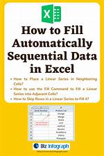 How to Automatically Fill Sequential Data into Excel with the Fill Handle