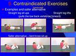How to Avoid Contraindicated Exercises?