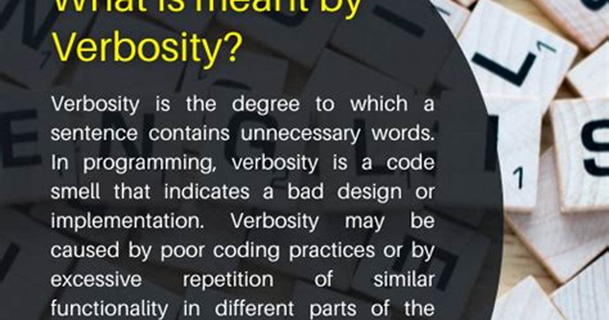 How to Avoid Verbosity?