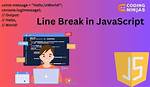 How to Break Line in Javascript?